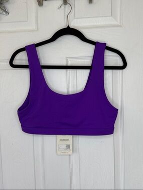 Fabletics Lola Low-Impact Sports Bra - Berry Kiss Purple Sz L NWT